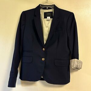 Navy J. Crew schoolboy blazer
